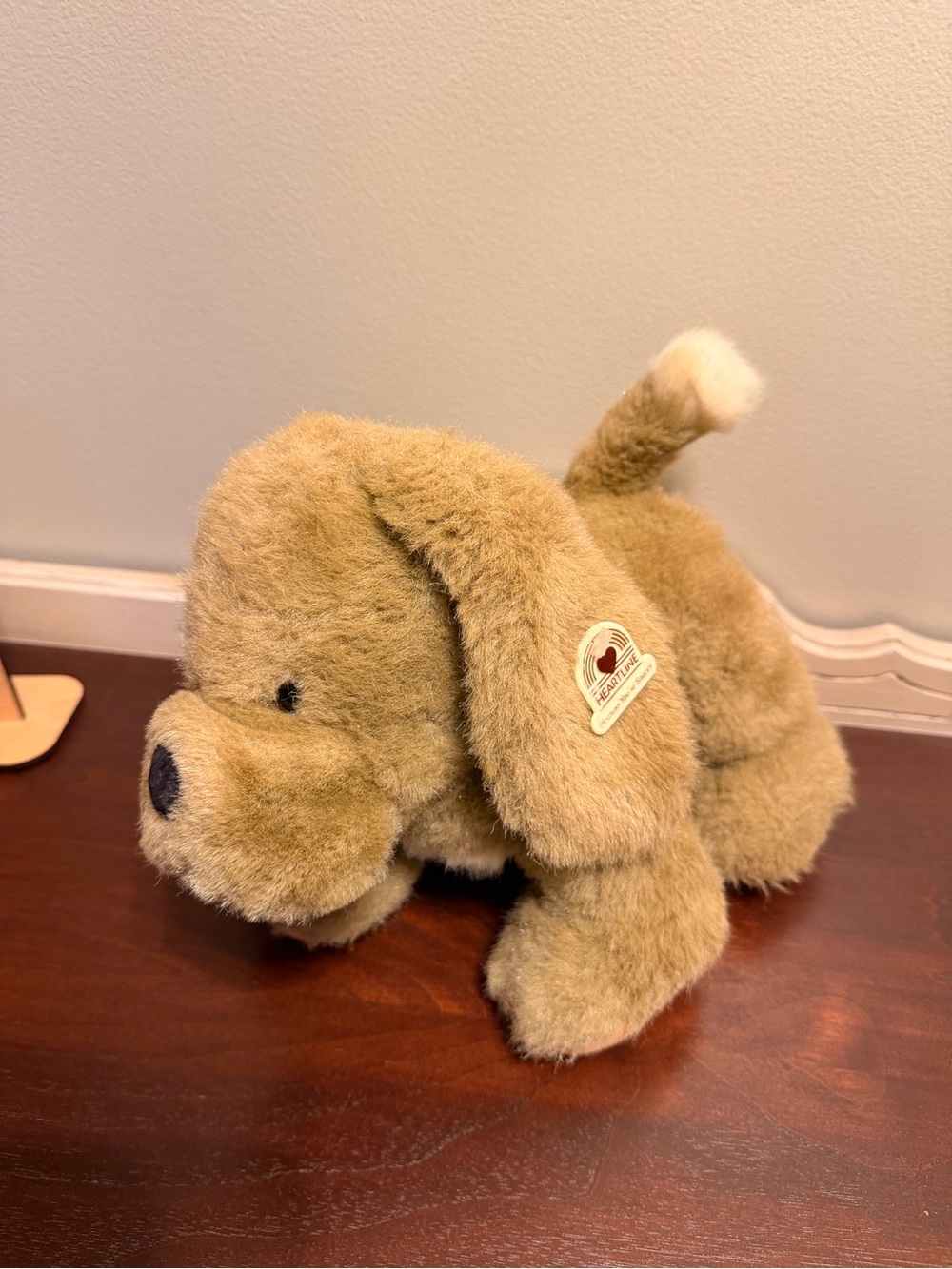 Vintage Heartline Dog Plush- 1990s